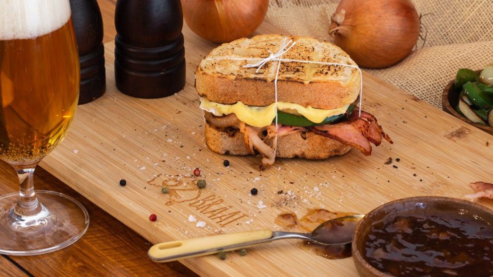 Gourmet Braaibroodjies  on Sourdough with Camembert and  Bacon