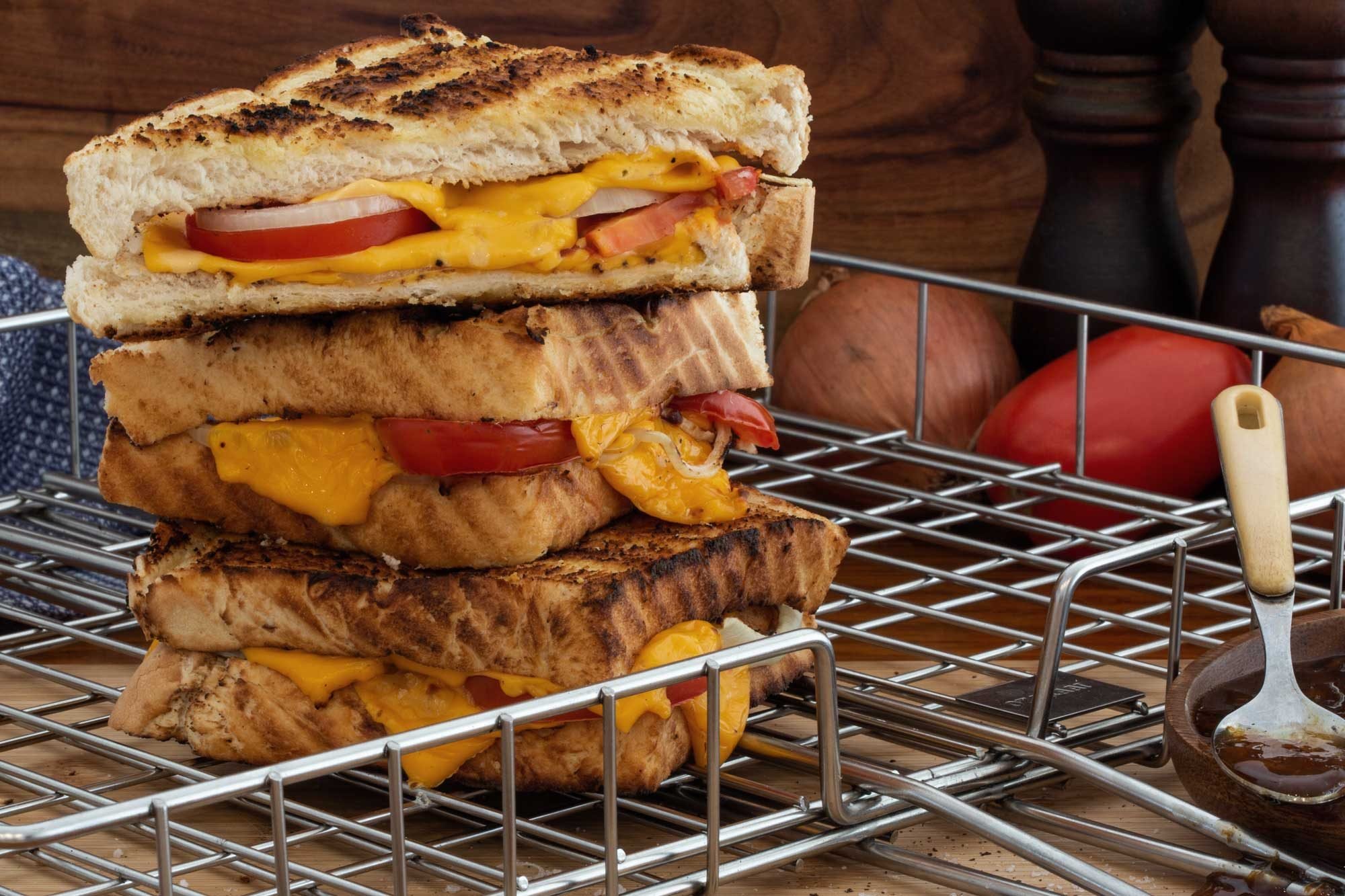 Traditional South African Braaibroodjies BBQ Toasties Traditional South African Braaibroodjies BBQ Toasties