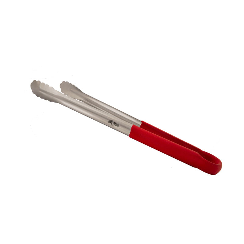 OZ Braai Stainless Steel Tongs - Red - Large