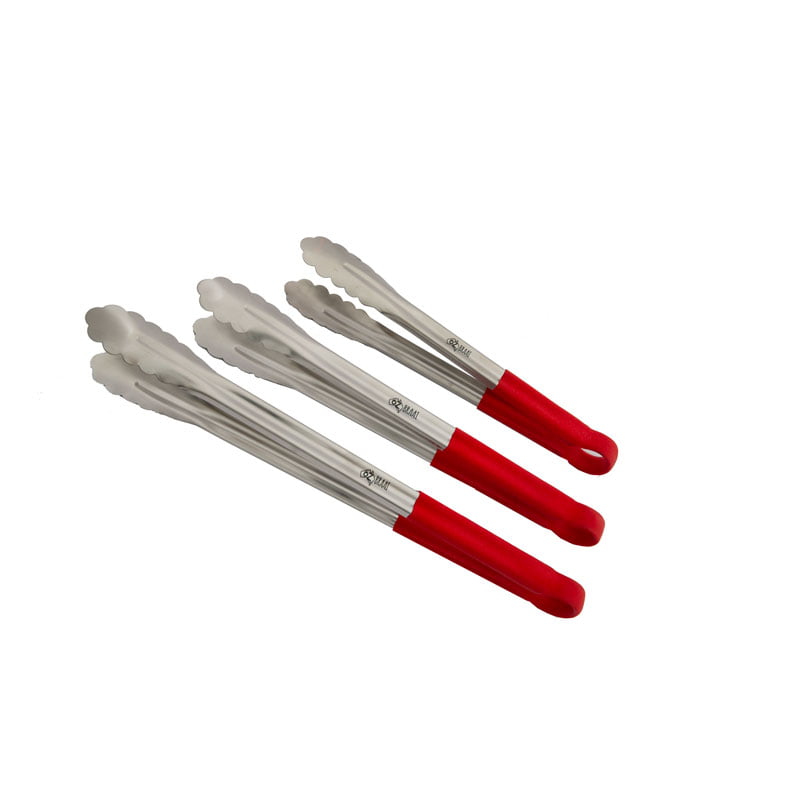 OZ Braai Stainless Steel Tongs - Red