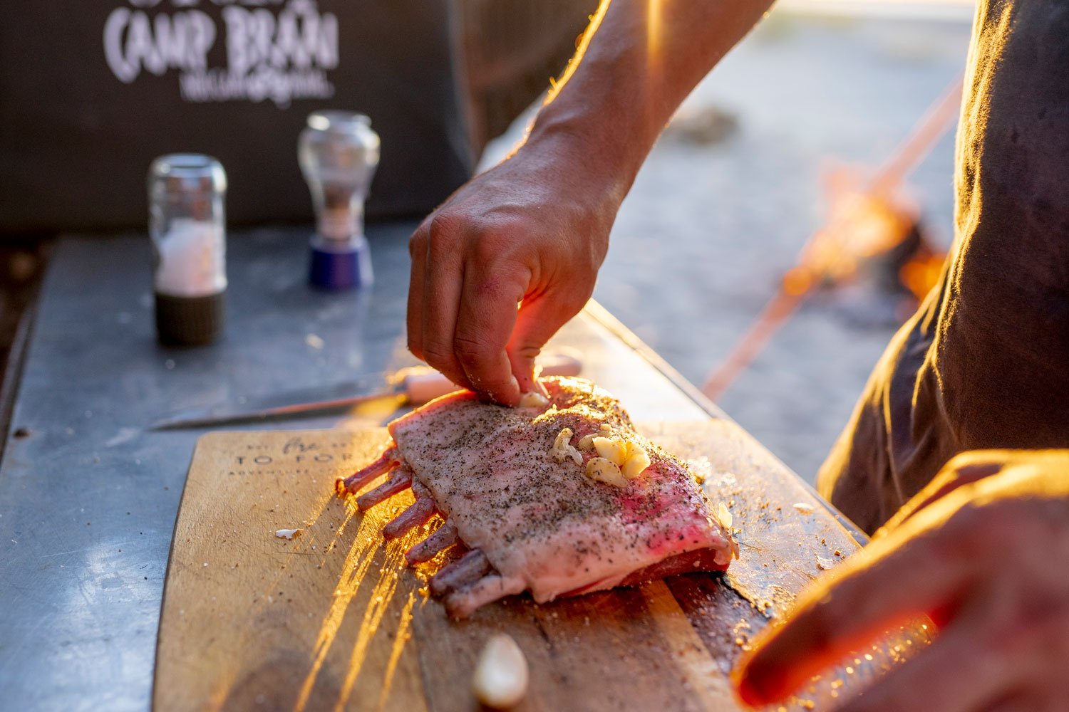 Slow Roasted Rack of Lamb - OZ Braai