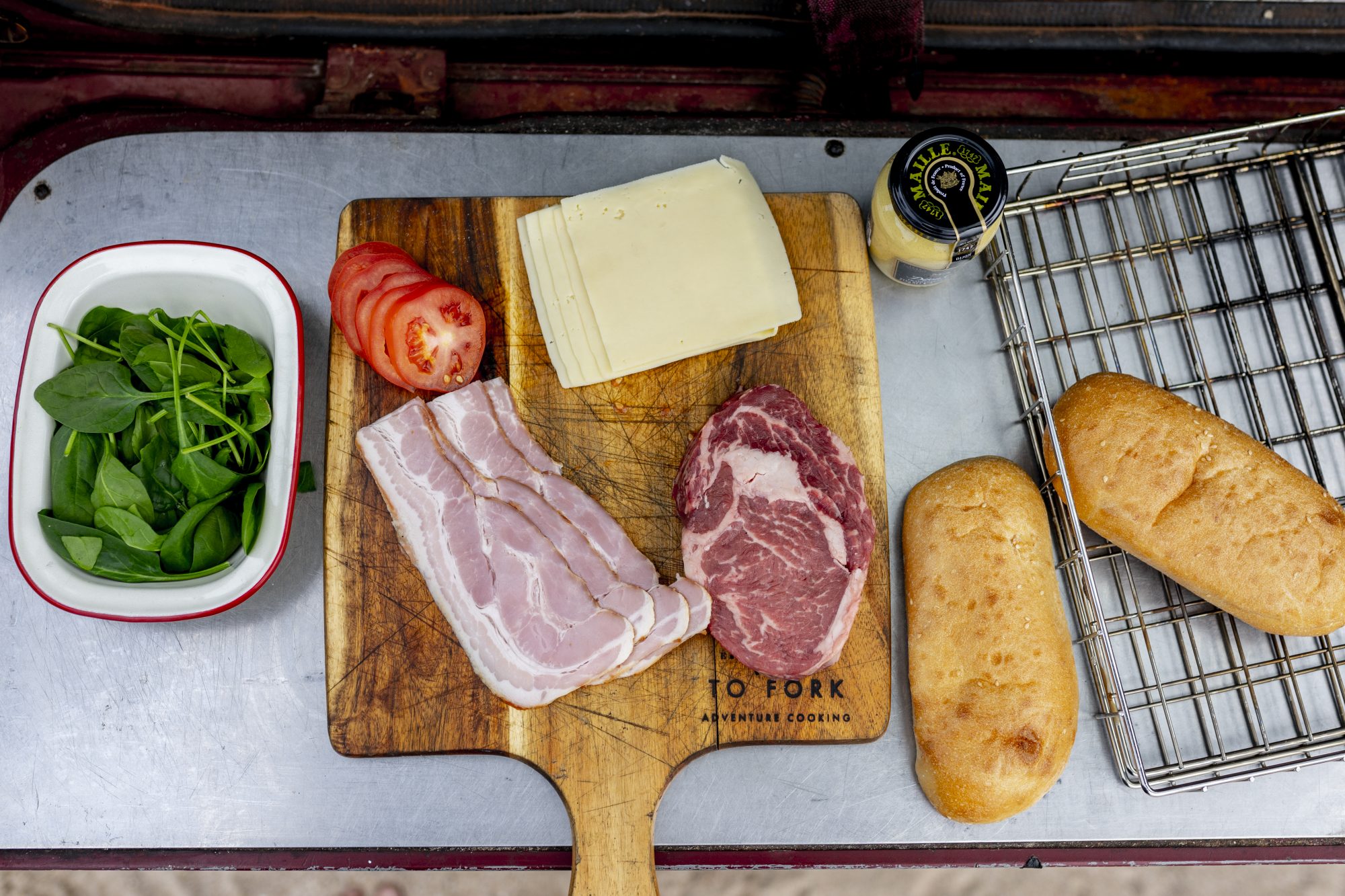 Steak  Sandwich  on Turkish or Sourdough Rolls: step 1