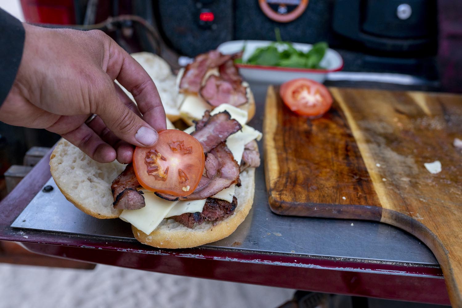 Steak  Sandwich  on Turkish or Sourdough Rolls: step 11