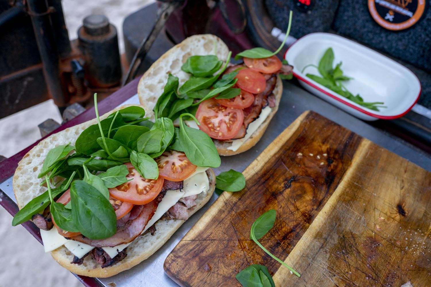 Steak  Sandwich  on Turkish or Sourdough Rolls: step 12