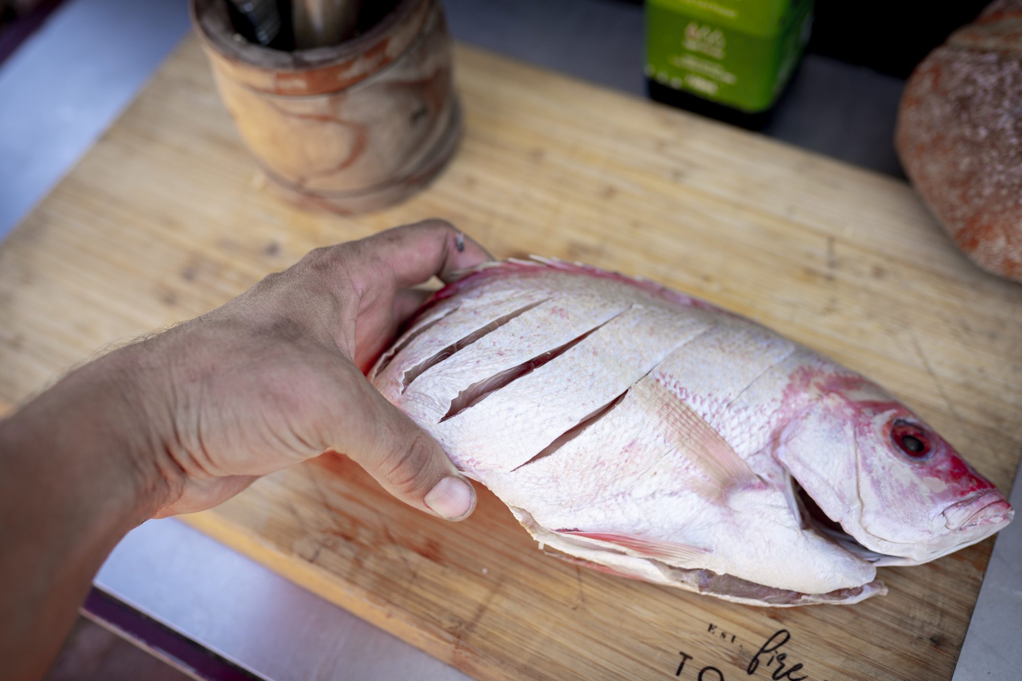 Whole Snapper Mediterranean Style: step 14
