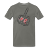 Men's Premium T Shirt - Lets Go Camping - Asphalt Gray