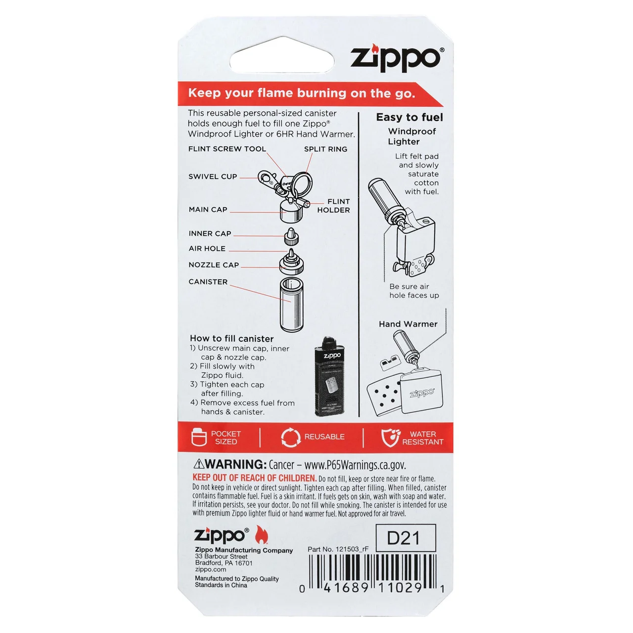 Zippo Aluminum Fuel Canister - Image 5