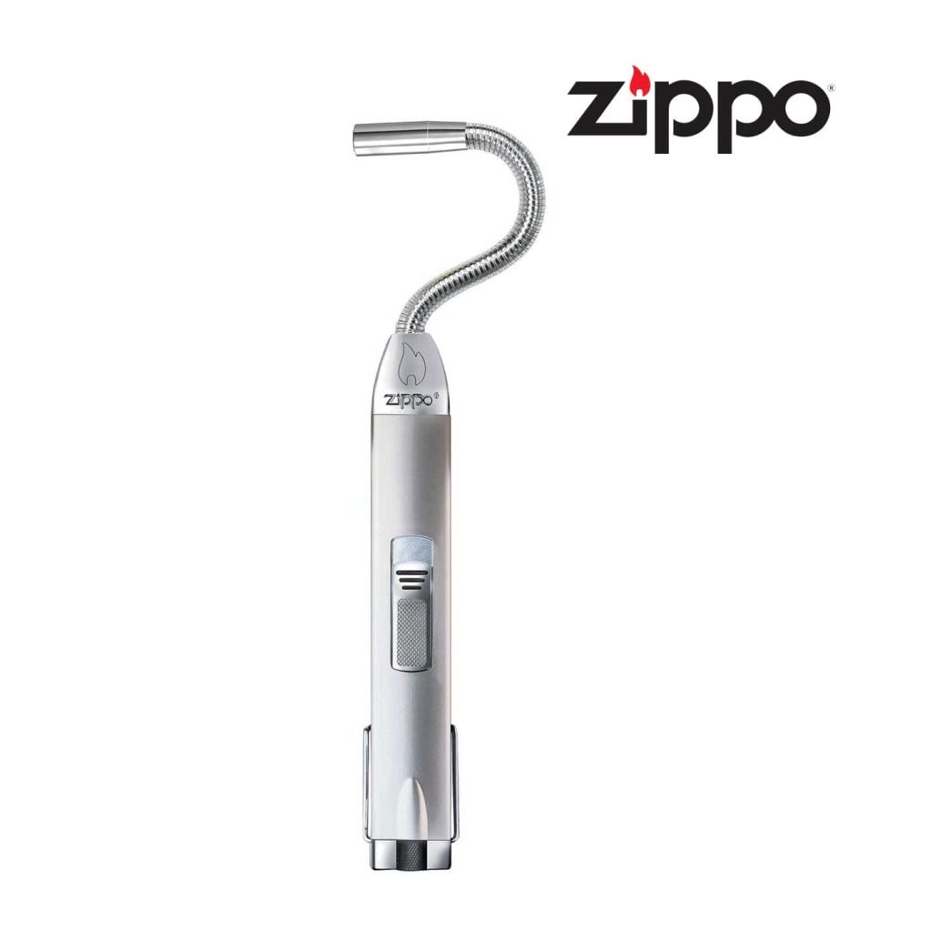 Zippo Allume-Feu Flex Neck Argent - Col Flexible Coupe-Vent & Résistant Enfants - Rechargeable
