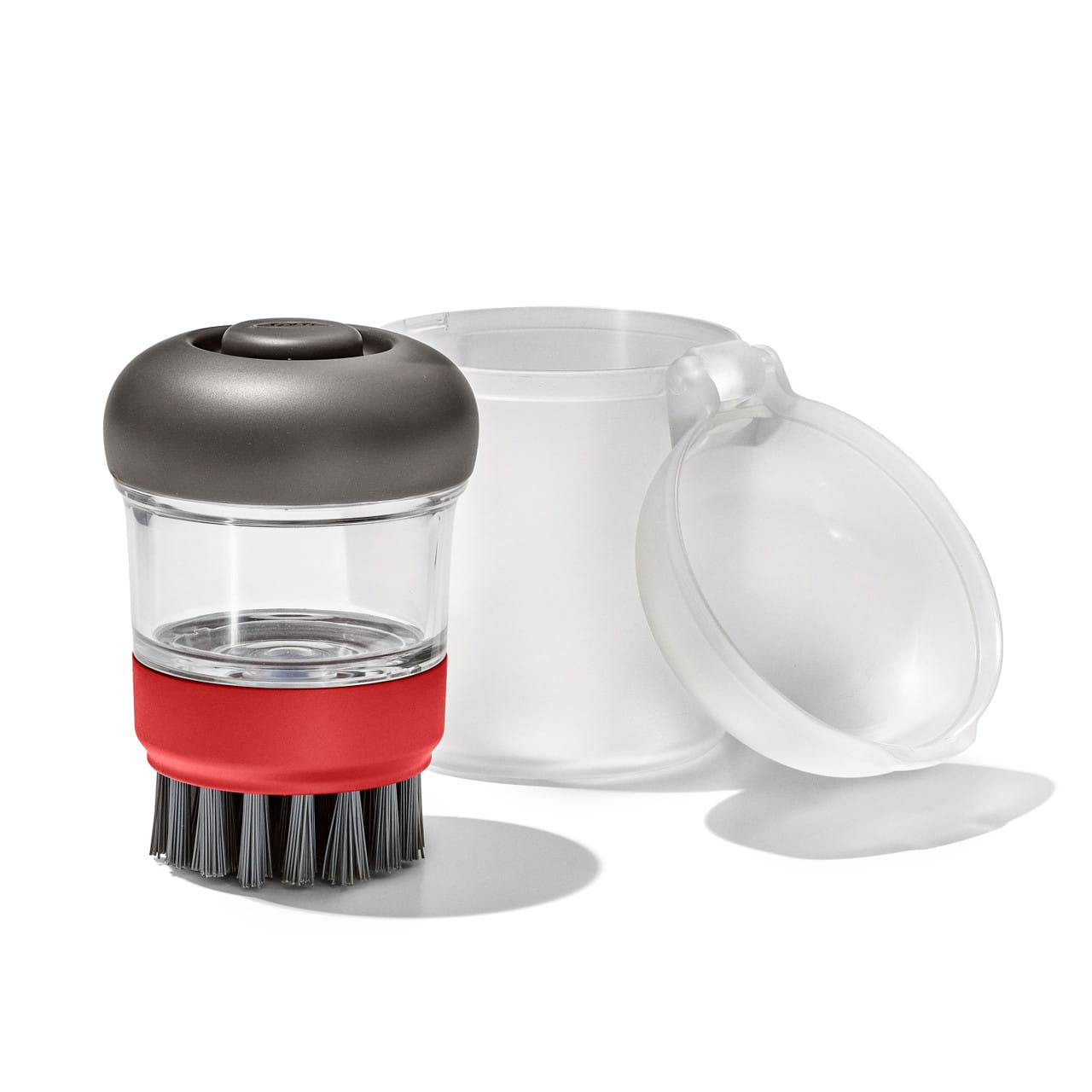 OXO Outdoor Soap Dispensing Dish Brush with Storage Case