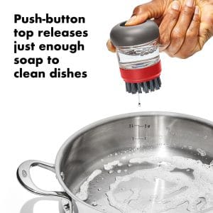 OXO Outdoor Soap Dispensing Dish Brush with Storage Case - Image 2