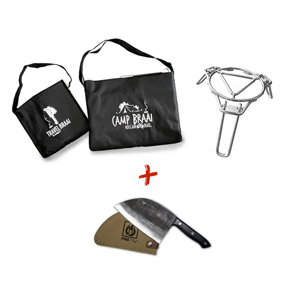 Camp & Travel Braai + Trivet Bundle