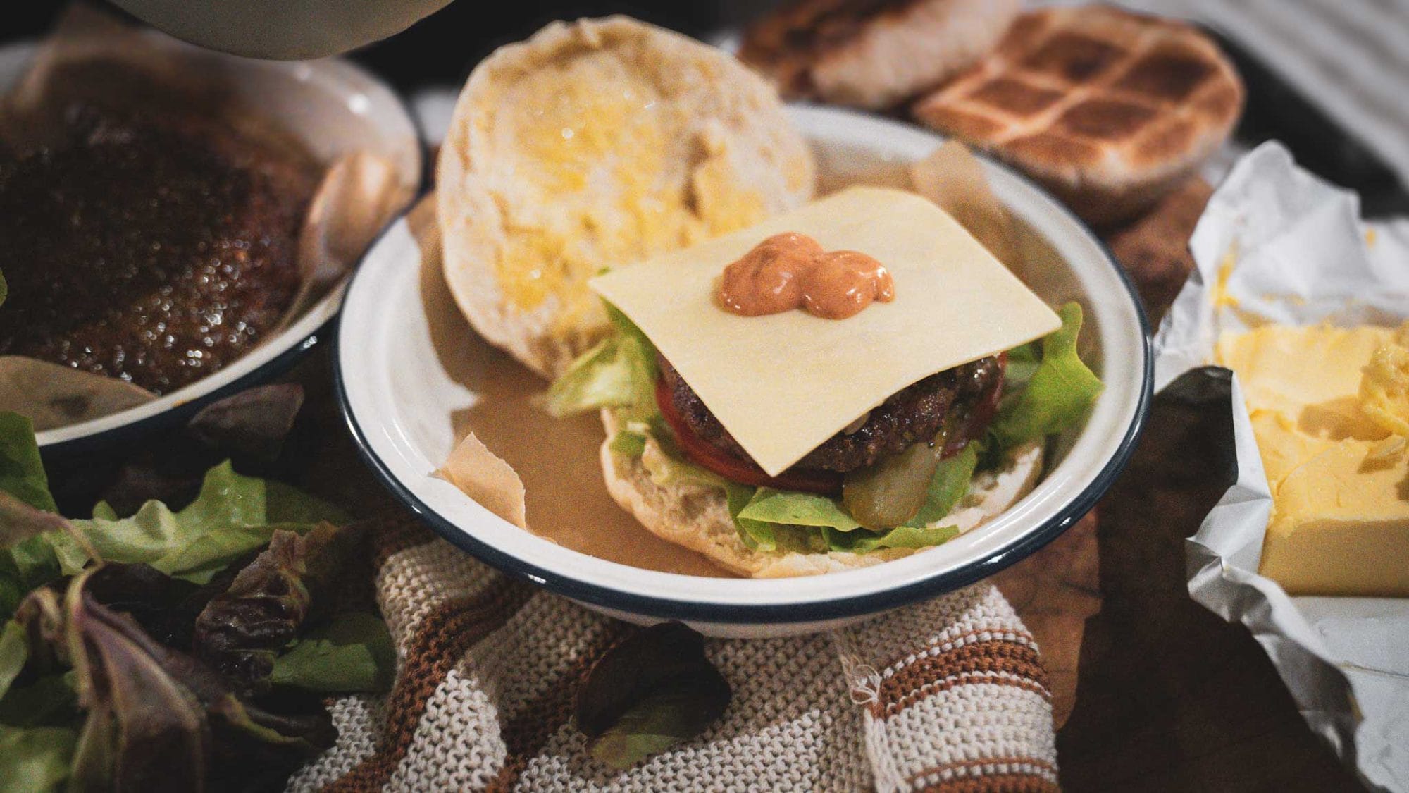 Roosterkoek Cheeseburgers: A South African Twist on the Classic Burger: step 11