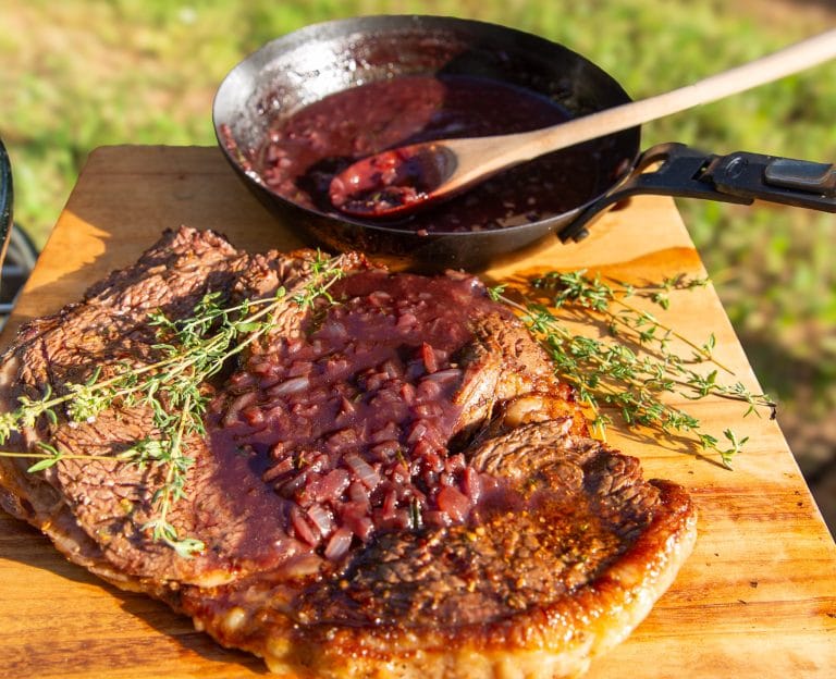 Rump With Shiraz Steak Sauce – A True Aussie & South African Braai Celebration