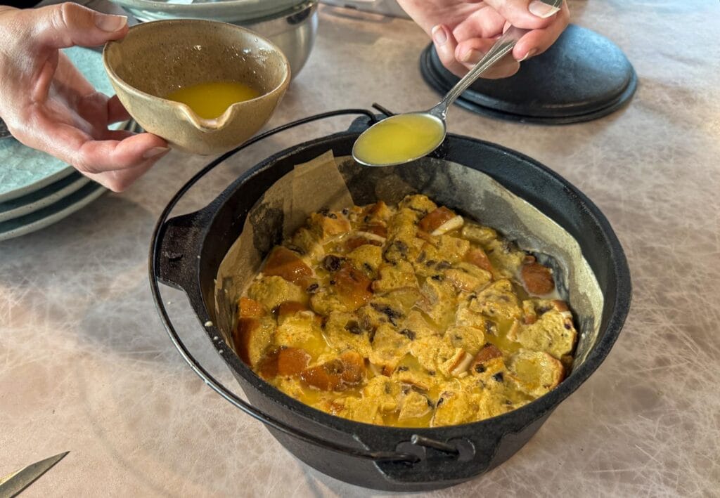 Hot Cross Bun Bread and Butter Pudding Recipe