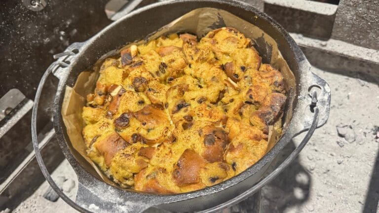 Hot Cross Bun Bread & Butter Pudding