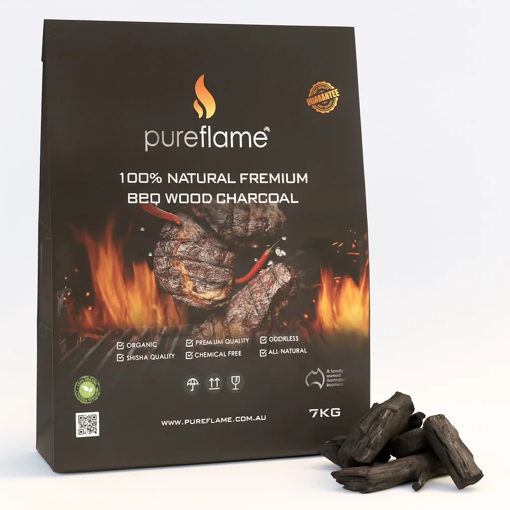 Pure Flame Premium Braai / BBQ Charcoal 7kg