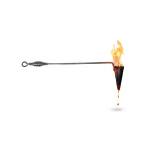 Cast Iron Flambadou with fat dripping