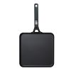 OXO Outdoor carbon steel square griddle pan with removable handle, top view