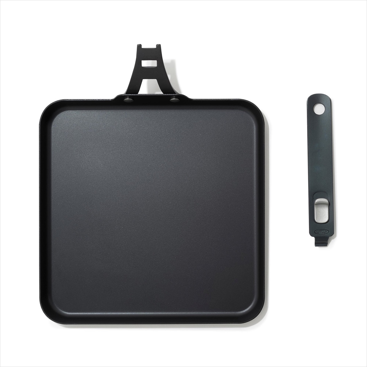 OXO Outdoor carbon steel griddle pan with the handle taken off