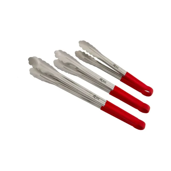 OZ Braai Stainless Steel Tongs - Red