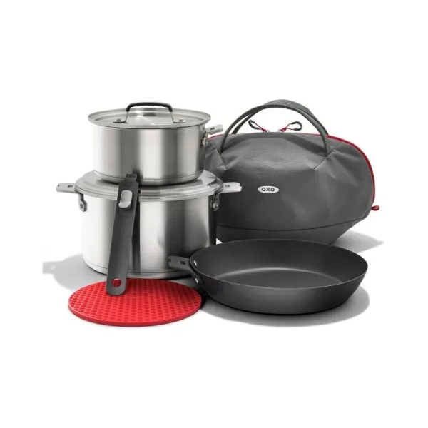 OXO Outdoor Camp Cookware Set with Travel Bag